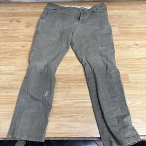 Kuhl Pants The Law Men Sz 38x32 Green Brown Vintage Patina Dye Full Fit Hiking‎